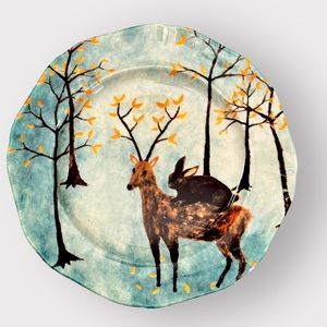 REBECCA REBOUCHE for Anthropologie  “Escape Artists” Dessert Plate Like New